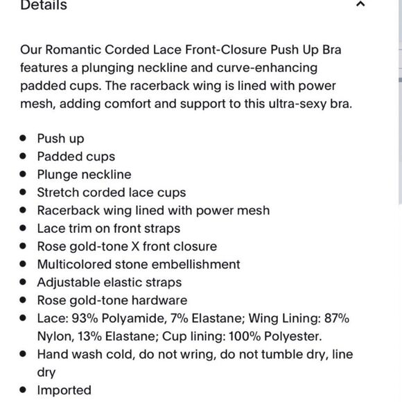 Savage X Fenty black Romantic Corded Lace Front-Closure Push Up Bra size 40DD - Picture 11 of 11